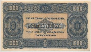 1923. 1000K "B 86 879612", "8 FILLÉR - NYOLC FILLÉR" felülnyomással, nyomdahely ...