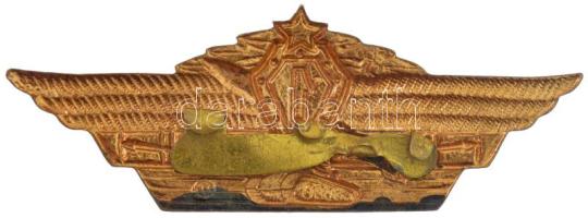 Szovjetunió ~1970. 1. osztályú harckocsizó aranyozott, zománcozott fém jelvény T:1-,2 Soviet Union ~...