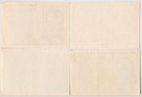 1919. "Ganz Törzsgyár" 1K piros sorszámmal + 2K piros sorszámmal + 5K "piros sorszámm...