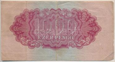 1944. 1000P "A Vörös Hadsereg Parancsnoksága" "TP 138310" T:III,III- kis szakadá...