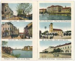 Lugos, Lugoj; kihajtható leporellolap / folding leporellocard (b)