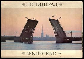 cca 1960-1970 Leningrád 28 képet tartalmazó mappa, orosz nyelven.