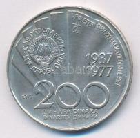 Jugoszlávia 1977. 200D Ag "Tito 85. születésnapja" T:1- Yugoslavia 1977. 200 Dinara Ag &qu...