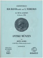 Auktionshaus H.D. Rauch GmbH. und L. Nudelman: 58. Münz-Auktion - 28 Oktober 1996. Wien, 1996. Jó állapot. Auktionshaus H.D. Rauch GmbH. und L. Nudelman: 58. Münz-Auktion - 28 Oktober 1996. Wien, 1996. Good condition.