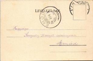 1905 Fiume, Rijeka; Corsia Deák / Deák korzó, villamos. Clemente Louvier kiadása / street view, tram...