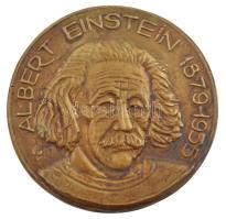 Tőrös Gábor (1934-2021) DN Albert Einstein 1879-1955 bronz emlékérem (155mm) T:1- pereme felül lyukasztva