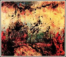 Joseph Kádár (1936-2019): Absztrakt kompozíció. Szitanyomat, papír, jelzett. Művészpéldány EA jelzés...