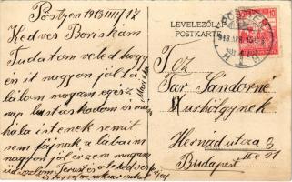 1918 Pöstyén, Piestany; Kilátás a Kárpátokra / view of the Carpathians (EK)