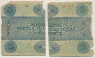 1919. 5K "OSZTRÁK-MAGYAR BANK BANKJEGYEIRE" gúnyrajzzal "O18 590.754" T:V két da...