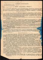 1948-1949 Szegedi Népügyészség népbírósági vádirata, és itélete, borítékkal. Benne a vádlott, Kovács...