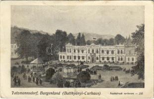 1934 Tarcsa, Tarcsafürdő, Bad Tatzmannsdorf; Batthyányi-Curhaus / Batthyány szálloda / hotel, spa (EB)