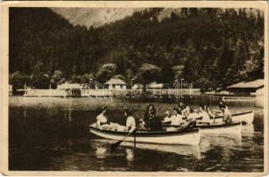 Tusnádfürdő, Baile Tusnad; csónakázók / boats (EK)