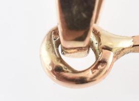 Arany (Au) 14K csillag függő, jelzett, 2,8×2 cm, nettó: 1,6 g