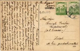 1918 Trencsén, Trencín; vár, híd. Gansel Lipót kiadása / Trenciansky hrad / castle, bridge (EK)