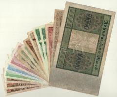 16db vegyes német, transznisztriai, csehszlovák bankjegy T:II-III
16pcs of mixed German, Transnistr...