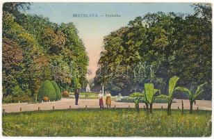 1930 Pozsony, Pressburg, Bratislava; Petrzalka / Ligeti díszkert / park (EB)