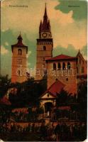 1911 Körmöcbánya, Kremnitz, Kremnica; Vártemplom. Ritter Lipót J. kiadása / castle church (kopott sarkak / worn corners)