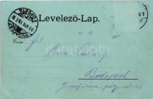 1899 (Vorläufer) Érsekújvár, Nové Zámky; Kossuth Lajos tér, templom, piac. Conlegner J. és Fia kiadá...