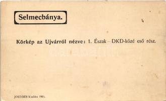 Selmecbánya, Schemnitz, Banská Stiavnica; Körkép az Újvárról nézve: Észak-DKD közé eső rész. Joerges...