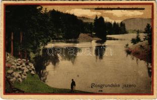 1927 Selmecbánya, Schemnitz, Banská Stiavnica; Rossgrundi-tó. Joerges kiadása / Rosgrundské jazero / lake (EK)