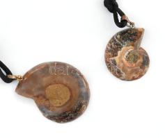 2db ammonit csigás medál