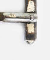 Ezüst (Ag) mandzsetta gomb pár. Jelzett. 0,925. 14g