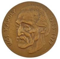 Tőrös Gábor (1934-2021) DN Kós Károly 1883-1977 öntött bronz emlékérem (115mm) T:1 hátoldalán furat.