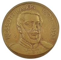 Tőrös Gábor (1934-2021) DN "Kossuth Lajos 1802-1893" öntött bronz emlékérem (130mm) T:1- h...