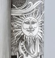 Hollóházi Szász Endre által tervezett mintával díszített porcelán váza. Matricás, jelzett, hibátlan,...