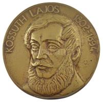Tőrös Gábor (1934-2021) DN Kossuth Lajos 1802-1893  öntött bronz emlékérem (146mm) T:1- hátoldalán furat.