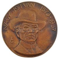Tőrös Gábor (1934-2021) DN Dr. Nagy István 1873-1937 bronz emlékérem (135mm) T:1- felül peremén lyukasztott