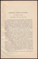 Dr. Viszota Gyula: Kisfaludy Károly hagyatéka. (Különnyomat A Kisfaludy-Társaság Évlapjai XXXVIII. számából). (Bp., 1903), Kisfaludy-Társaság, 81-154 p. Egészvászon-kötésben.