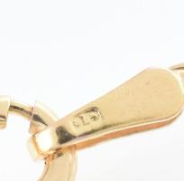 Arany (Au) 14K fonott kígyó nyaklánc, jelzett, h: 50 cm, nettó: 2,9 g