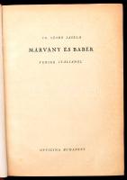 Cs. Szabó László: Márvány és babér. Versek Itáliáról. Bp., (1947), Officina, 460+(4) p. + 16 t. Feke...