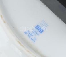 Zsolnay Pompadur mintás óra, kézzel festett, jelzett, nincs kipróbálva, kis kopásokkal d: 26cm