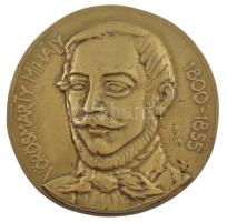 Tőrös Gábor (1934-2021) DN Vörösmarty Mihály 1800-1855 öntött bronz emlékérem (137mm) T:2 hátoldalán furat
