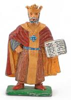 Könyves Kálmán. Kézzel festett ólom figura, m: 8,5 cm