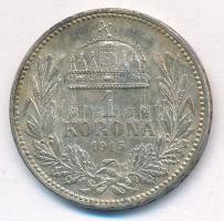 1915KB 1K Ag "Ferenc József" T:1- patina Adamo K5.1