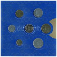 2000. 1Ft-100Ft (7xklf) forgalmi sor szettben + "200Ft Millenium", T:BU belső tok ragasztá...