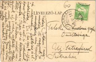 1914 Újvilág-tanya (Taktaharkány), Báró Harkányi János úrilaka, kastély (EK)