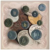 1998. 50f-200Ft (10xklf) forgalmi sor + 1998. 100Ft alpakka "1848-1849. Szabadságharc 150. évfo...