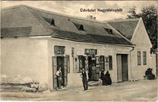 1909 Budapest XXII. Nagytétény, Weisz Gyula és Ländler Adolf üzlete (EK)