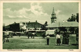 1938 Törökszentmiklós, Piac tér, vásár