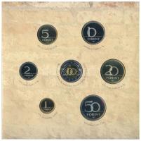 2005. 1Ft-100Ft (7xklf) forgalmi sor szettben + 2005. 10Ft "József Attila" T:PP kis patina...