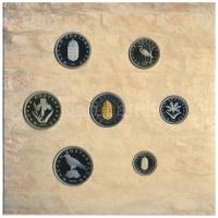 2005. 1Ft-100Ft (7xklf) forgalmi sor szettben + 2005. 10Ft "József Attila" T:PP kis patina...