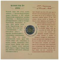 2002. 1Ft-100Ft (7xklf) + 100Ft "Kossuth" forgalmi sor szettben T:BU patina, ragasztó elen...