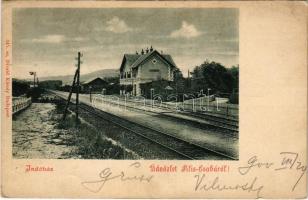 1900 Piliscsaba, Pilis-Csaba; indóház, vasútállomás. Divald Károly 345. (EK)