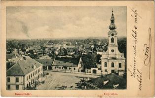 1902 Gyula, Kossuth tér, templom (EK)