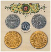 2008. 1Ft-100Ft (7xklf) + Mátyás denár Ag fantáziaverete (10g/0.999/27mm) "Reneszánsz emlékév&q...