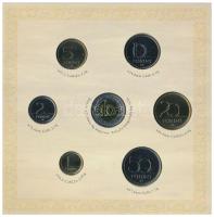 2008. 1Ft-100Ft (7xklf) + Mátyás denár Ag fantáziaverete (10g/0.999/27mm) "Reneszánsz emlékév&q...